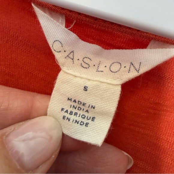 Caslon Nordstrom Tiered Cotton Gauze Midi Dress Mixed Media Flowy Boho Sz Small - Picture 5 of 12